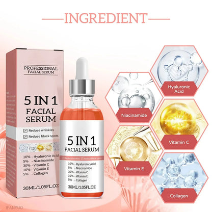 5 In 1 Face Serum Moisturizing Vitamin C