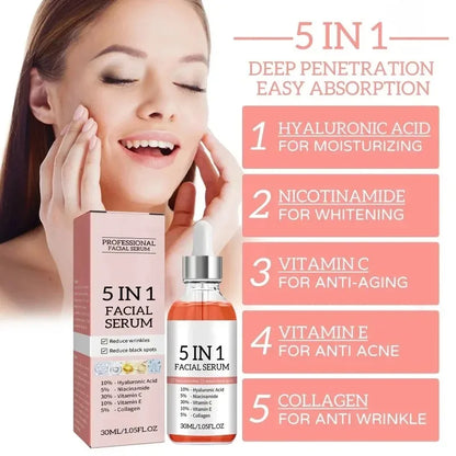 5 In 1 Face Serum Moisturizing Vitamin C