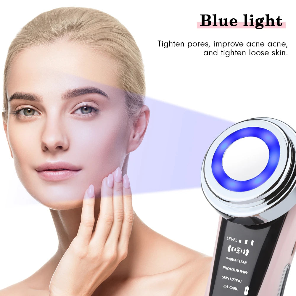 EMS Facial Massager with LED Light Therapy